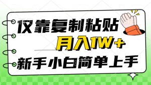 （10461期）仅靠复制粘贴，被动收益，轻松月入1w+，新手小白秒上手，互联网风口项目-网创电课网