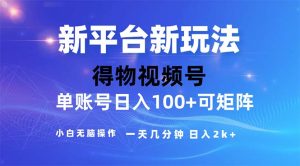 （11550期）2024年短视频得物平台玩法，在去重软件的加持下爆款视频，轻松月入过万-网创电课网