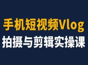 手机短视频Vlog拍摄与剪辑实操课，小白变大师-网创电课网