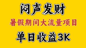 （11558期）闷声发财，假期大流量项目，单日收益3千+ ，拿出执行力，两个月翻身-网创电课网