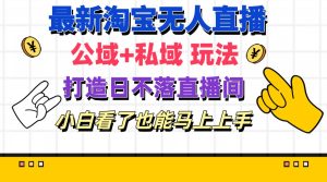 (11586期)最新淘宝无人直播 公域+私域玩法打造真正的日不落直播间 小白看了也能…-网创电课网