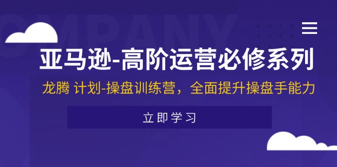 (11625期)亚马逊-高阶运营必修系列,龙腾 计划-操盘训练营,全面提升操盘手能力-网创电课网