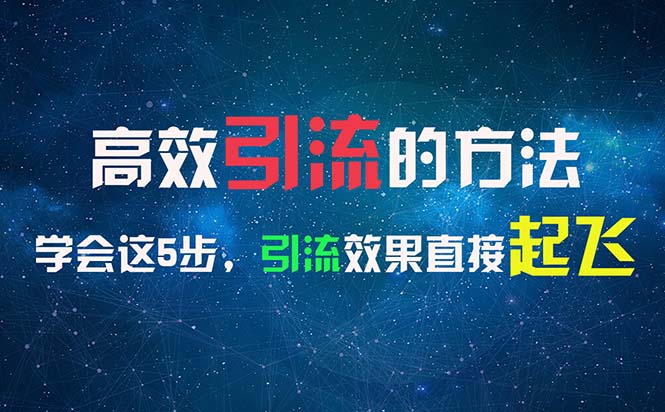 (11776期)高效引流的方法,可以帮助你日引300+创业粉,一年轻松收入30万,比打工强-网创电课网