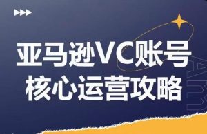 亚马逊VC账号核心玩法解析，实战经验拆解产品模块运营技巧，提升店铺GMV，有效提升运营利润-网创电课网