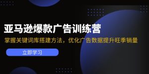 （11858期）亚马逊爆款广告训练营：掌握关键词库搭建方法，优化广告数据提升旺季销量-网创电课网