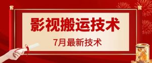 7月29日最新影视搬运技术，各种破百万播放-网创电课网
