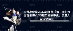 21天高价值VLOG训练营【第一期】行业首创用VLOG把口播故事化，流量人设成倍增长-网创电课网