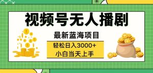 (12128期)视频号无人播剧,轻松日入3000+,最新蓝海项目,拉爆流量收益,多种变…-网创电课网