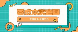 零成本卖套图,绿色正规项目,简单操作月收益10000+【揭秘】-网创电课网