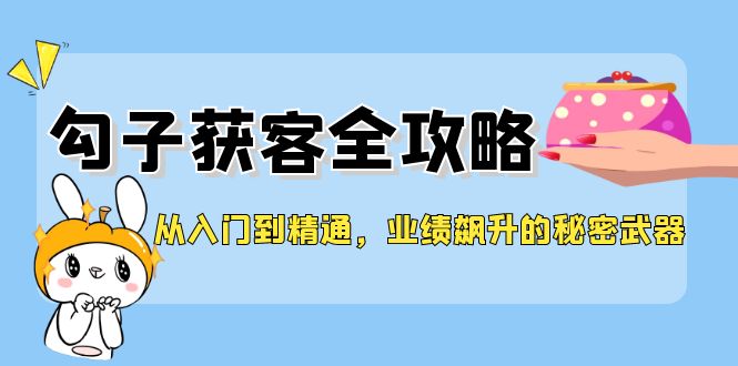 从入门到精通,勾子获客全攻略,业绩飙升的秘密武器-网创电课网