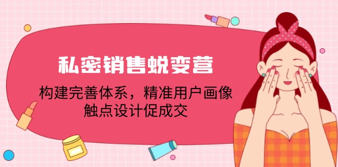 (12436期)私密销售蜕变营:构建完善体系,精准用户画像,触点设计促成交-网创电课网