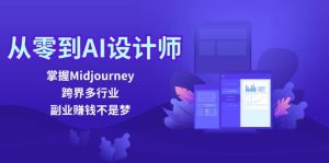 从零到AI设计师：掌握Midjourney，跨界多行业，副业赚钱不是梦-网创电课网