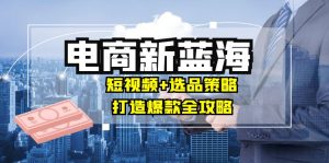 商家必看电商新蓝海：短视频+选品策略，打造爆款全攻略，月入10w+-网创电课网
