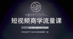 短视频商学流量课+口播拍摄剪辑，​短视频+轻资产创业流量变现课-网创电课网