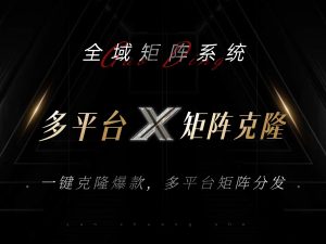 全域矩阵系统，可一键克隆爆款矩阵分发到多个平台！矩阵操作日引流500+！-网创电课网