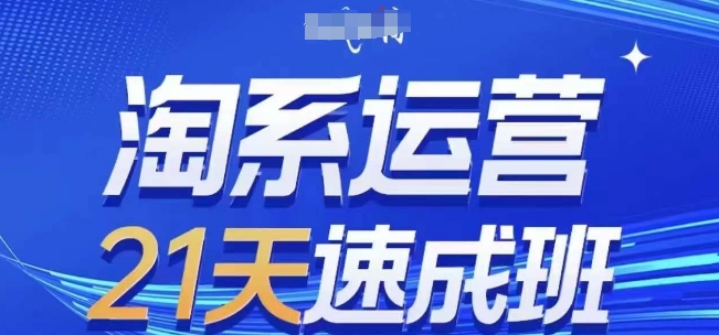 淘系运营21天速成班(更新24年10月)，0基础轻松搞定淘系运营，不做假把式-网创电课网