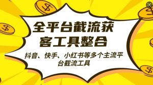 全平台截流获客工县整合全自动引流,日引2000+精准客户-网创电课网