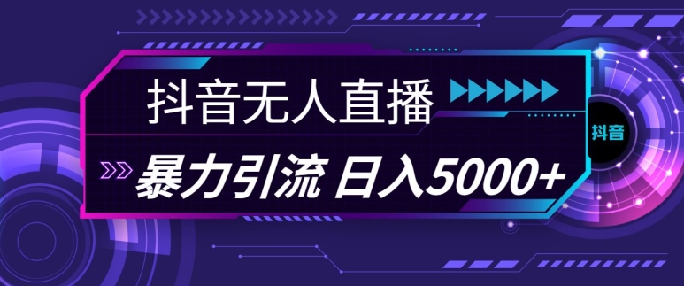 抖音快手视频号全平台通用无人直播引流法,利用图片模板和语音话术,暴力日引流100+创业粉-网创电课网