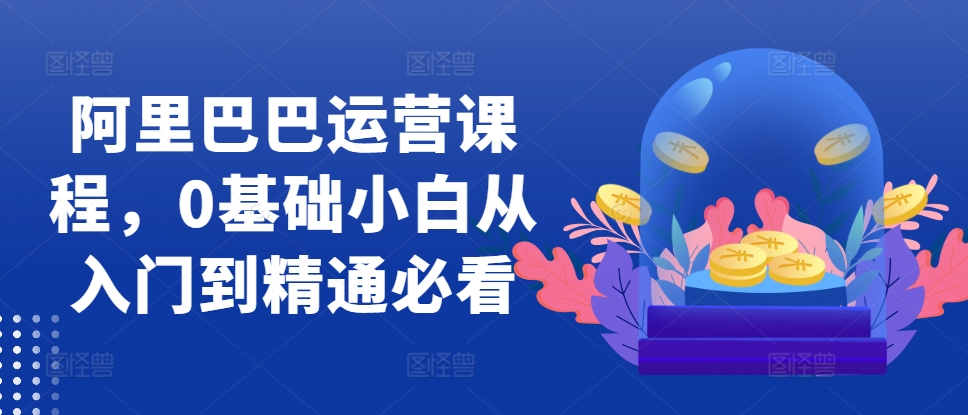 阿里巴巴运营课程，0基础小白从入门到精通必看-网创电课网