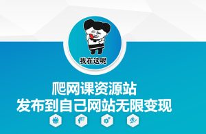 爬网课资源站发布到自己网站无限变现-网创电课网