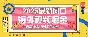 最近风口，海外视频掘金，看海外视频广告 ，轻轻松松日入600+-网创电课网