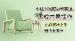 小红书减肥AI新赛道，零成本易操作，日入多张，小白轻松上手-网创电课网