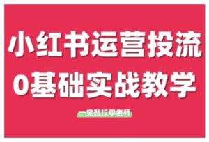 小红书运营投流，小红书广告投放从0到1的实战课，学完即可开始投放-网创电课网