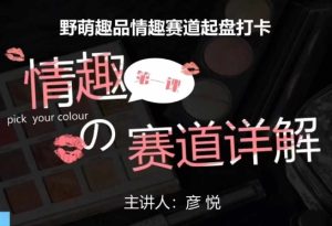 比高社群：情趣赛道训练营，野萌趣品情趣赛道起盘打卡，市场刚需项目-网创电课网