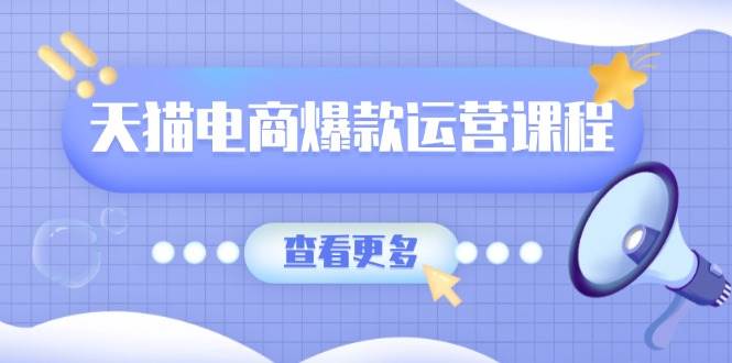 天猫电商爆款运营课程，爆款卖点提炼与流量实操，多套模型全面学习-网创电课网