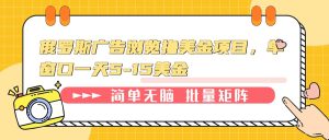 俄罗斯广告浏览撸美金项目，单窗口一天5-15美金-网创电课网