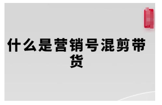 营销号混剪带货,从内容创作到流量变现的全流程,教你用营销号形式做混剪带货-网创电课网