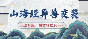 山海经异兽变装，玩法升级，播放轻松10万+-网创电课网