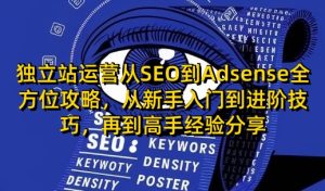 独立站运营从SEO到Adsense全方位攻略，从新手入门到进阶技巧，再到高手经验分享-网创电课网