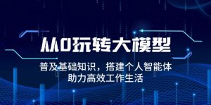 从0玩转大模型,普及基础知识,搭建个人智能体,助力高效工作生活-网创电课网