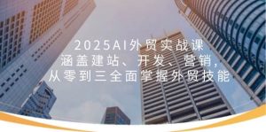 2025AI外贸实战课:涵盖建站、开发、营销, 从零到三全面掌握外贸技能-网创电课网