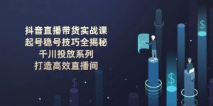 抖音直播带货实战课:起号稳号技巧全揭秘, 千川投放系列, 打造高效直播间-网创电课网